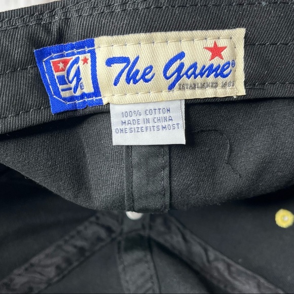 Men's The Game Black Idaho Vandals Classic Bar Structured Adjustable Hat - Picture 8 of 11